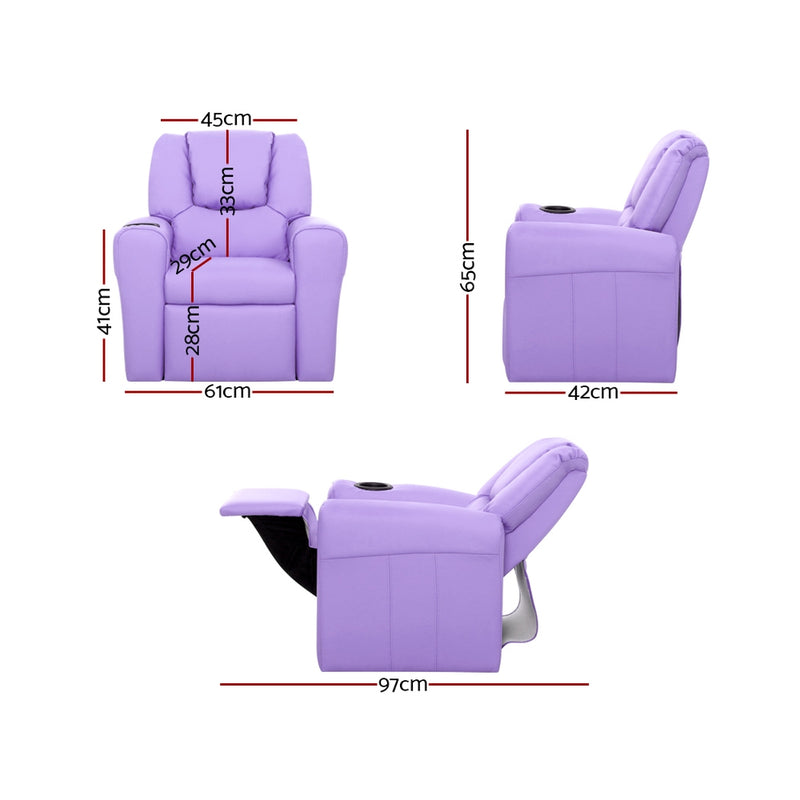 Kids Recliner - Purple