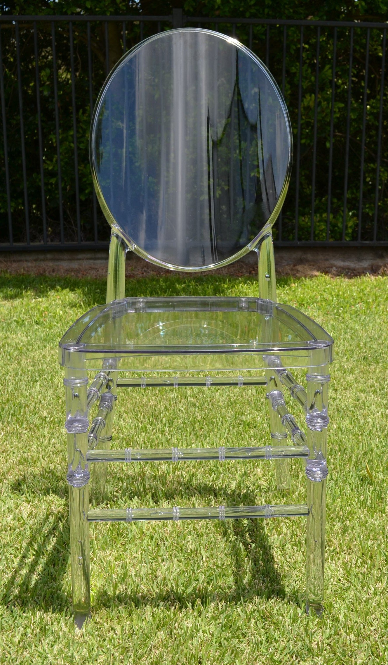 Mediallion chair clear