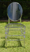 Mediallion chair clear