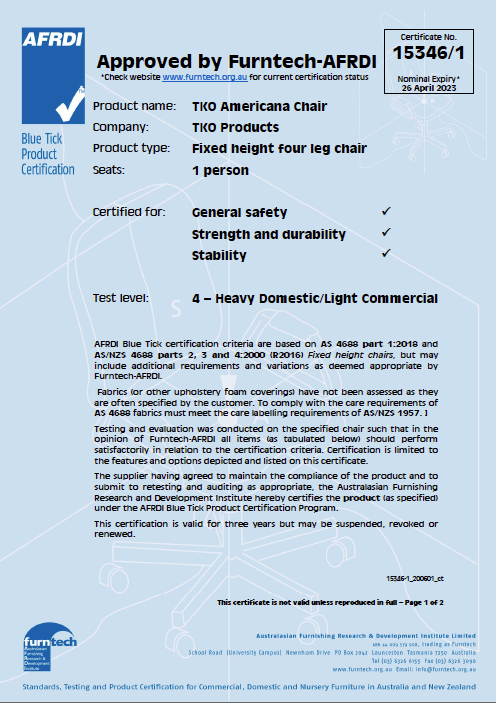 BULK 52+ Black Americana Chair