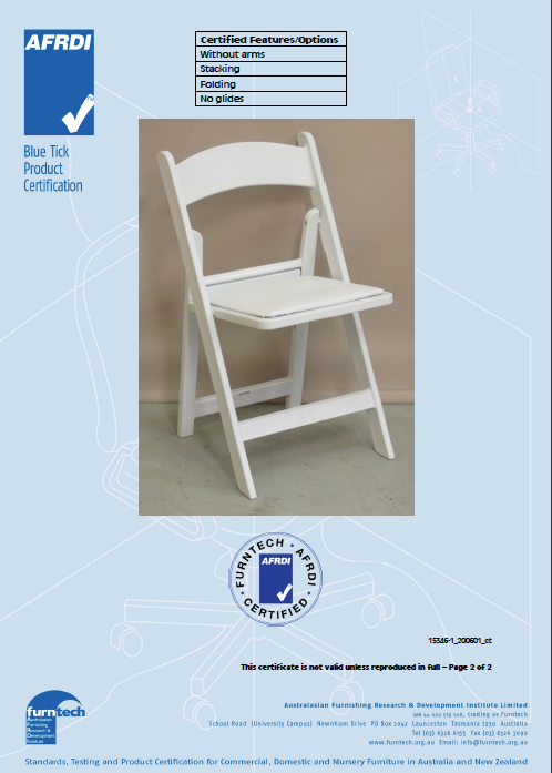 White Americana Chairs - BULK 52+