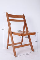 Slatted Americana Chairs - Natural Timber