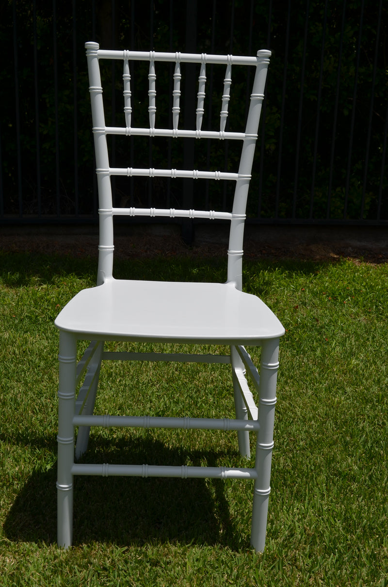 White wedding tiffany chair