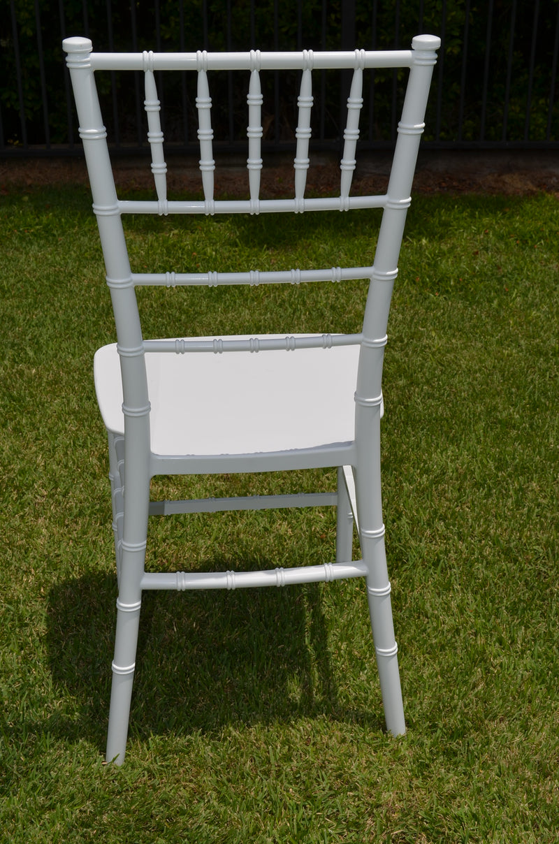 White Tiffany Chair White Chiarvari Chair with Cushion