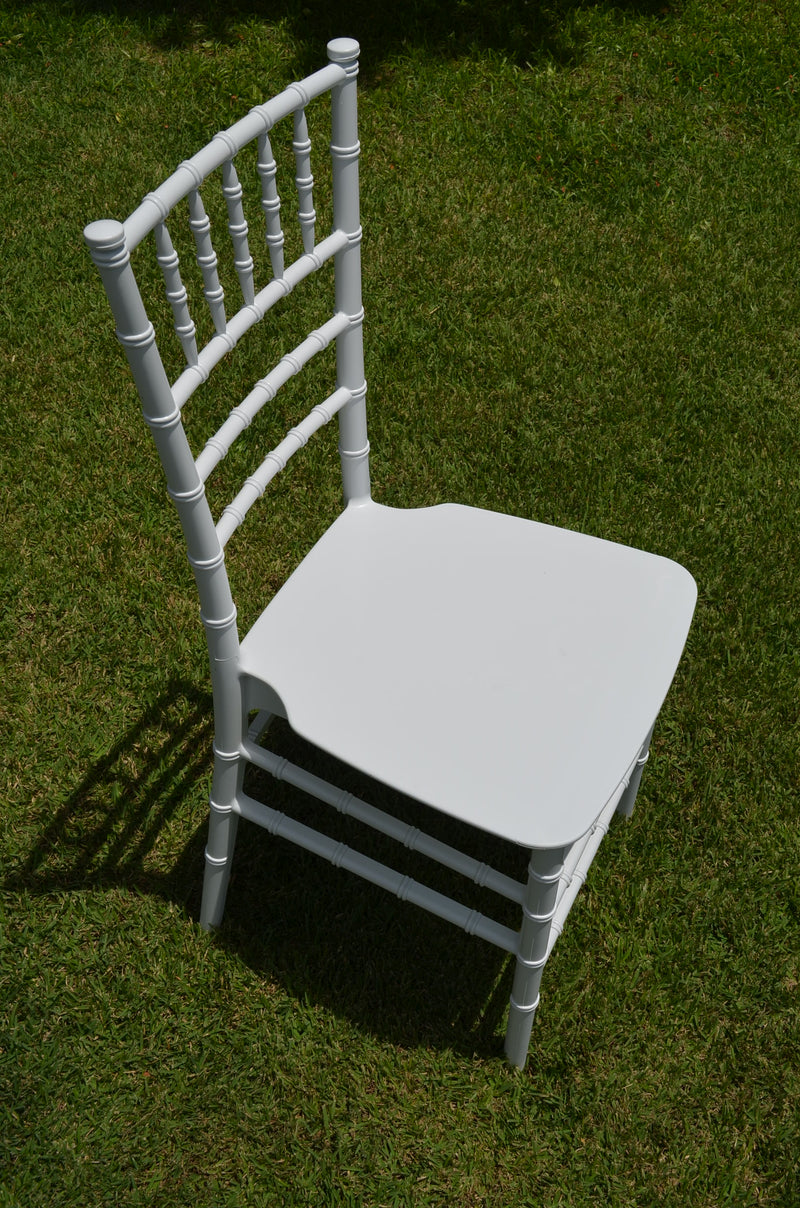 white Tiffany chair