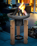 Wooden Frame Fire Pit