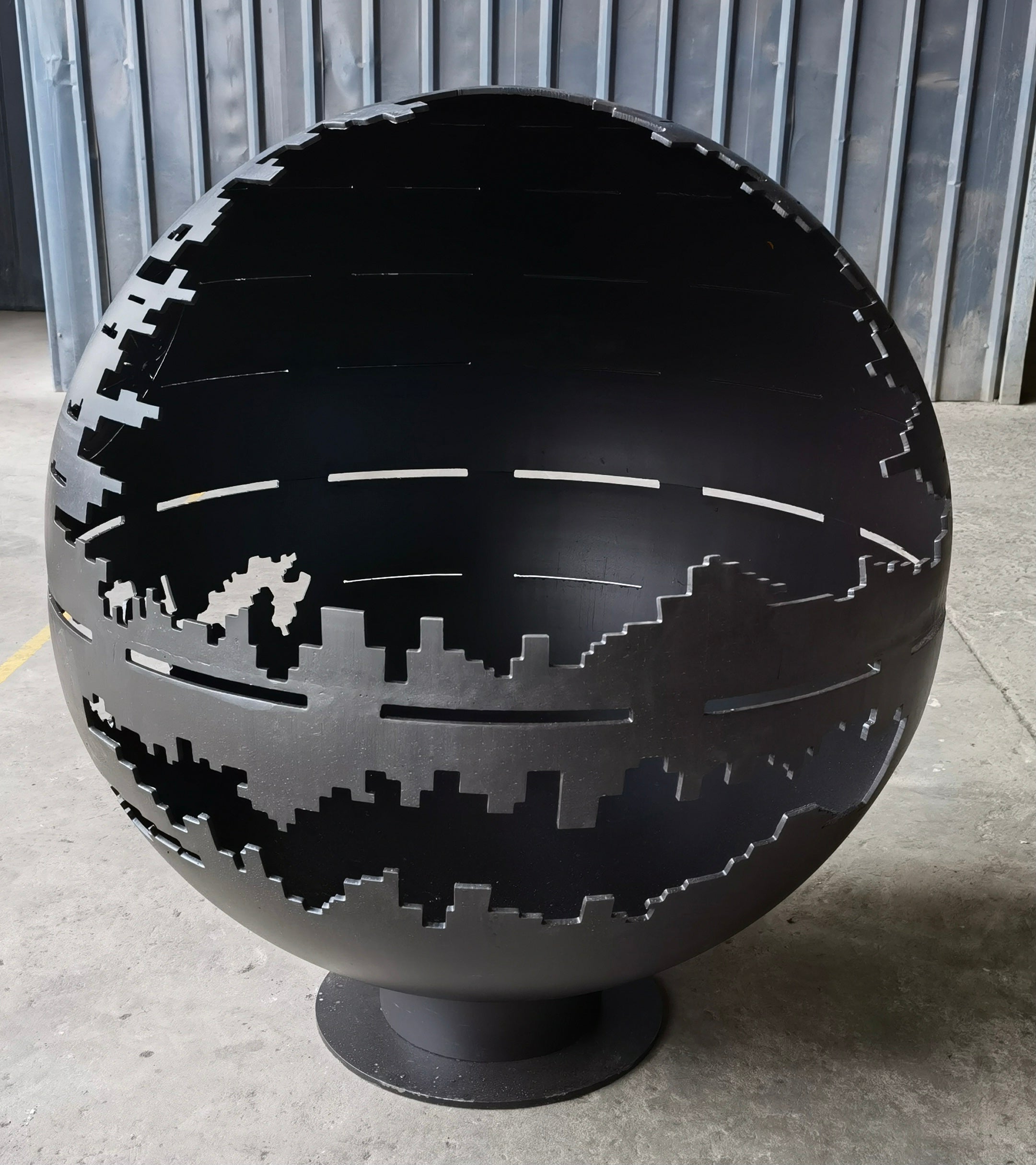 Death Star fire pit in Australia