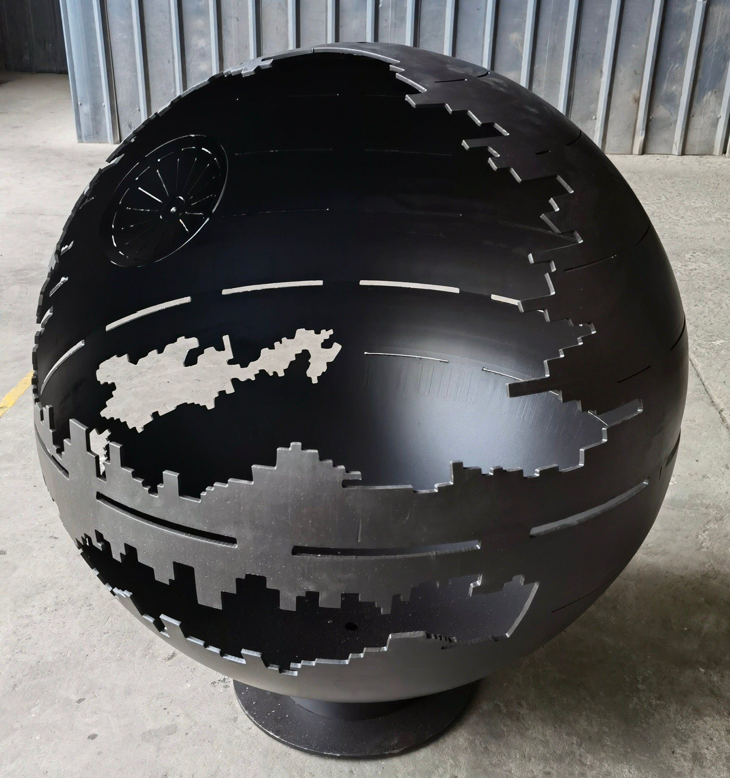 Black Death Star fire pit