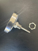 Tel-Tru 2.5" Stem Barbecue Grill Thermometer BQ300R- SILVER, 3" Dial