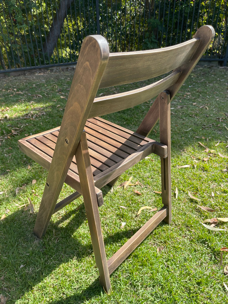 BULK 52+ Slatted Americana Chairs - Dark Timber