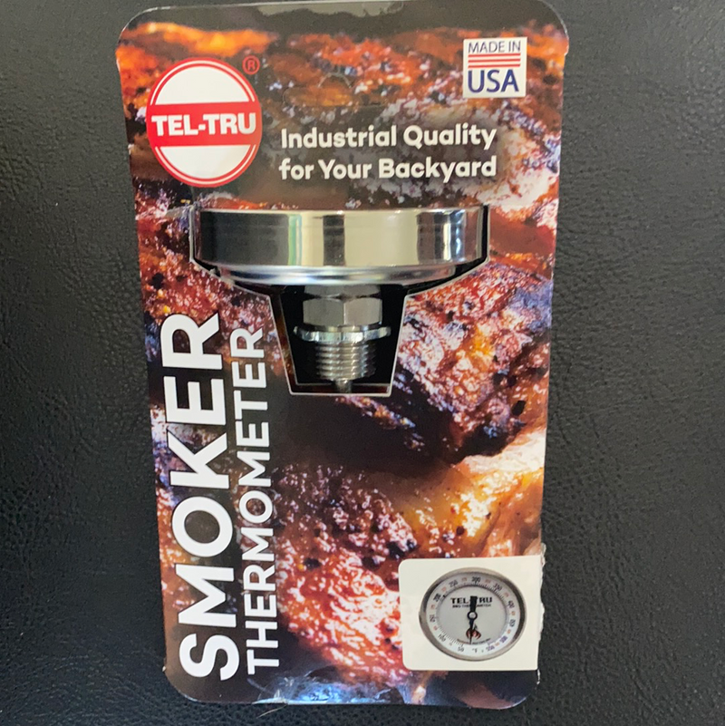 Tel-Tru BQ300 Aluminum Dial BBQ Grill Thermometer - 6 Stem