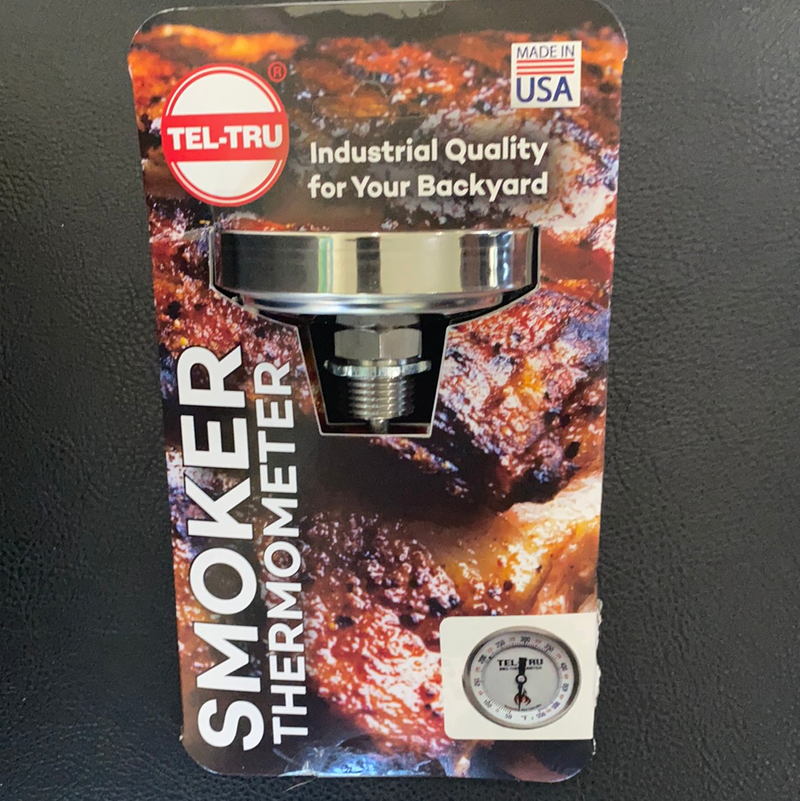 Tel-Tru 2.5" Stem Barbecue Grill Thermometer BQ300R- SILVER, 3" Dial