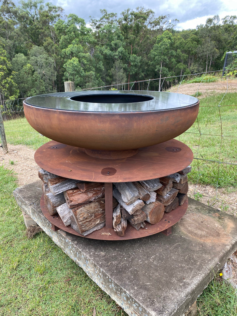 Big fire pit with Cooking Grill