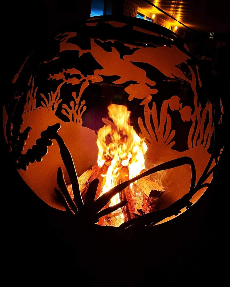 under the ocean fire pit