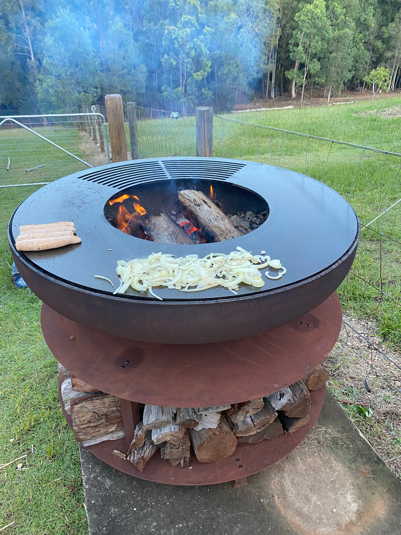 Fire pit with Cooking grill plate