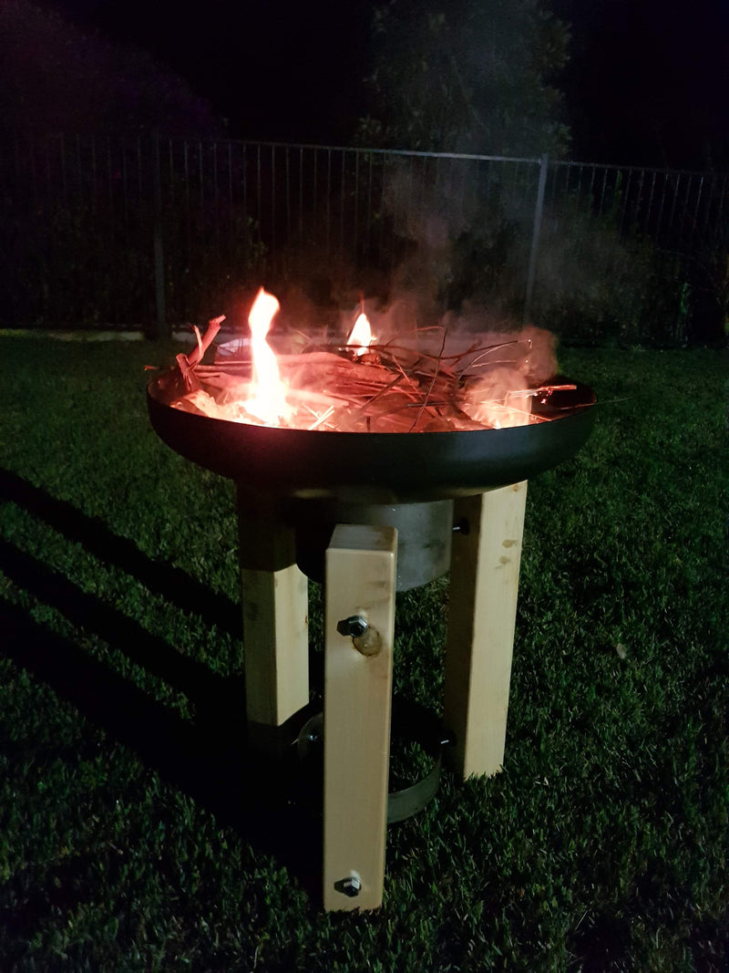 Wooden Frame Fire Pit / Planter