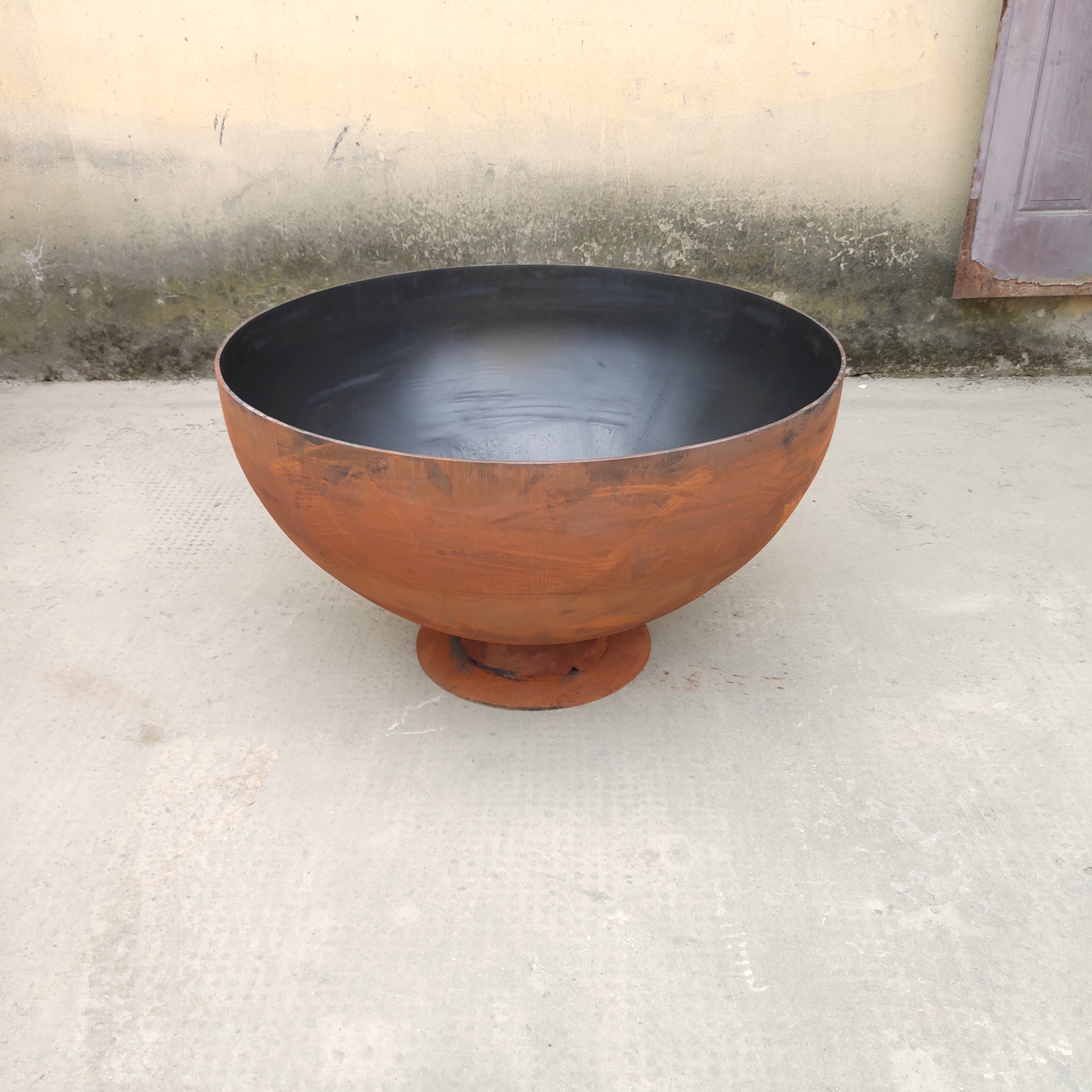 rustic fire pit bowl