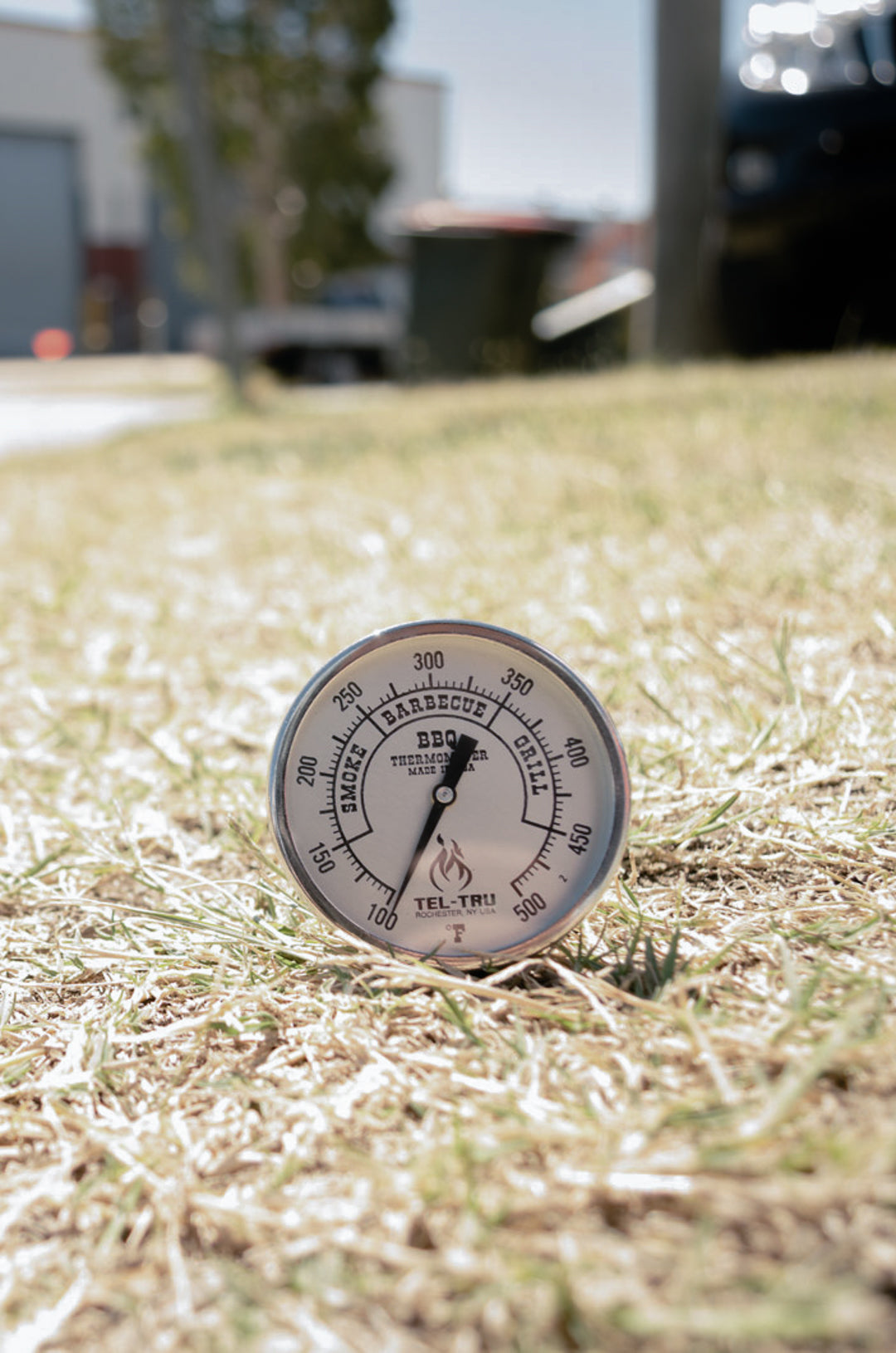 bbq 225 silver tel-tru thermometer for sale