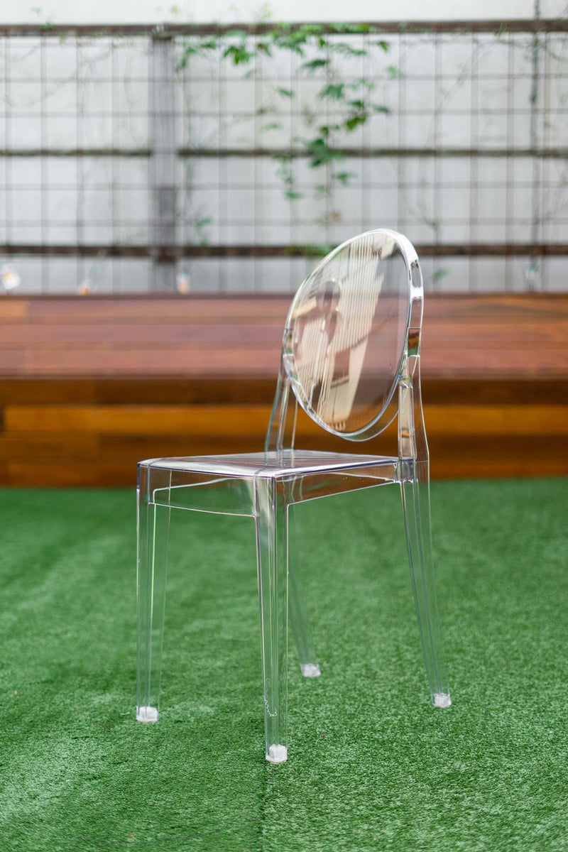 Acrylic shop ghost chairs