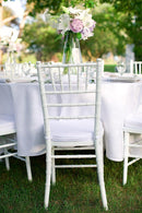 White Wooden Tiffany Chair